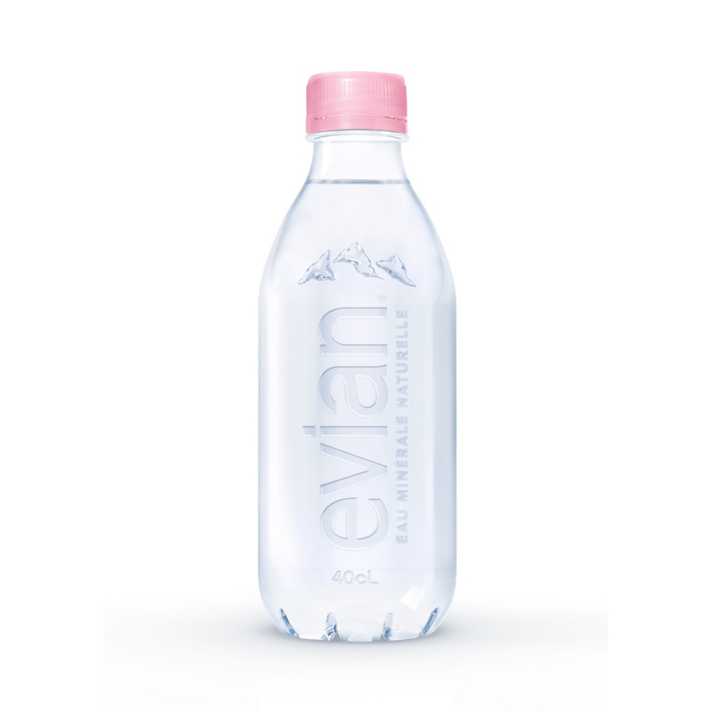 Evian Nude Eau minrale naturelle - Eau plate - Lot 24 bouteilles 40 cl