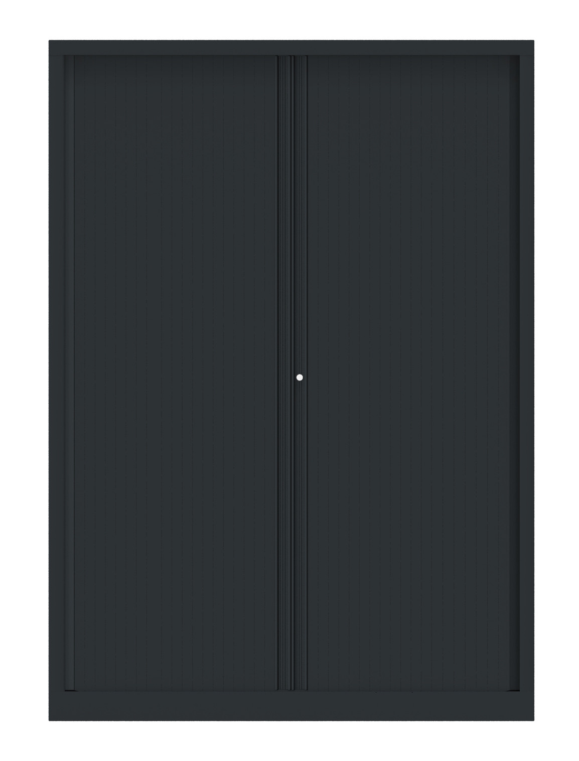 Armoire à rideaux métal Confort+ H.198 x L.140 cm - Corps Anthracite - Rideaux Anthracite