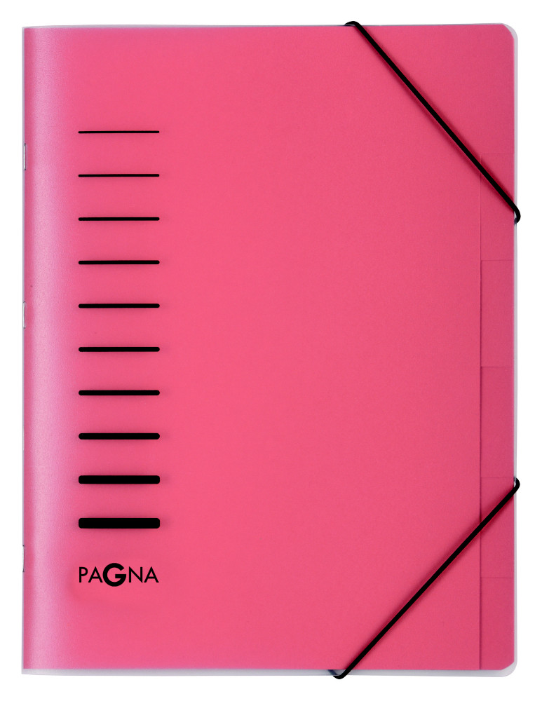 PAGNA Trieur  lastiques 6 divisions - Rouge