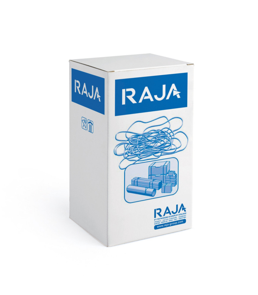 RAJA Elastiques 180 x 10 mm en caoutchouc naturel - Bote 1 kg