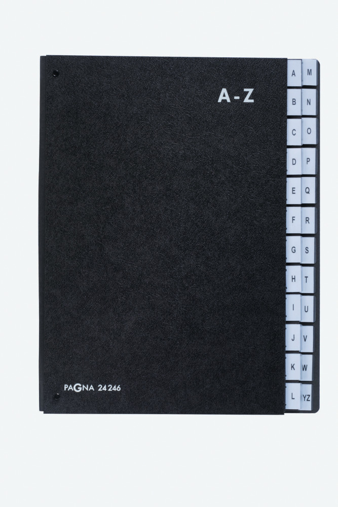 PAGNA Trieur direction alphabtique 24 divisions - Noir