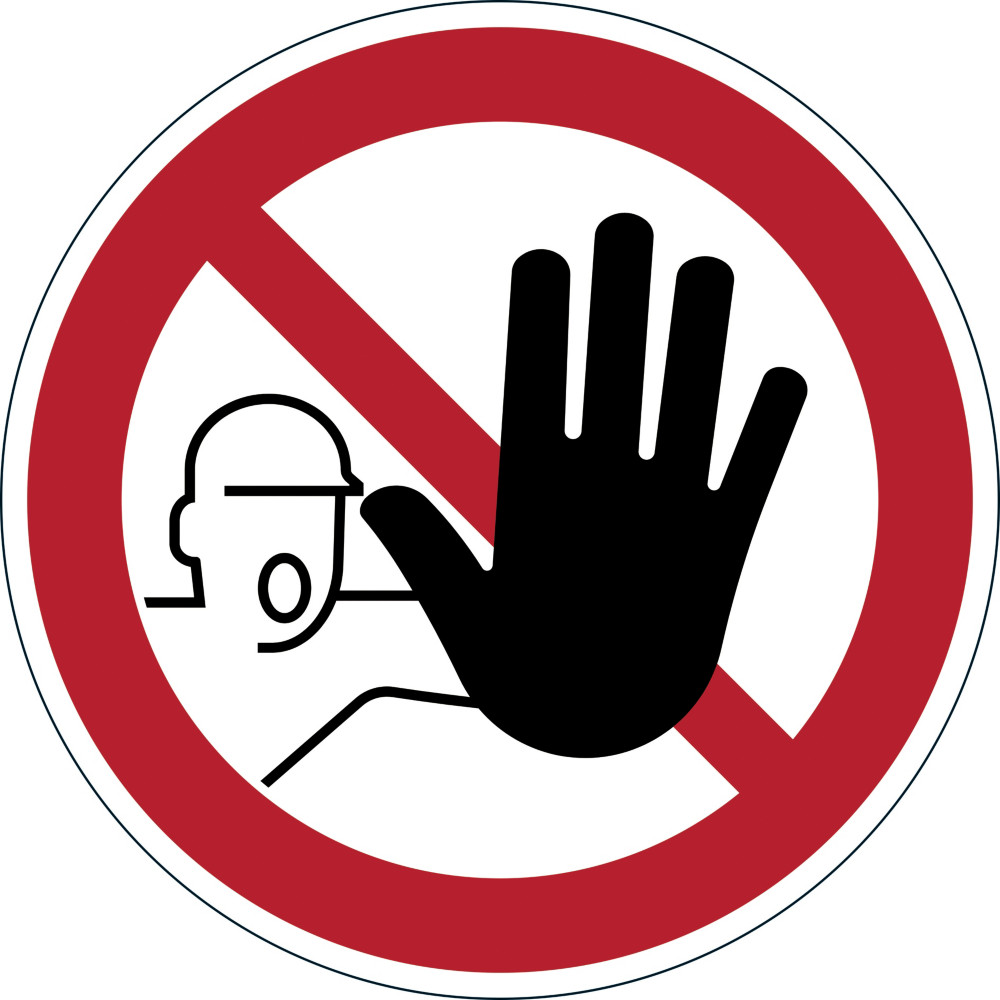 Durable Pictogramme de signalisation au sol permanent - Accs interdit - Diamtre 43 cm