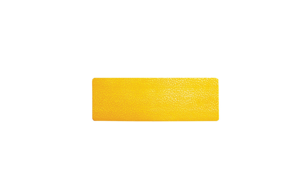 Durable Symbole de marquage au sol permanent - Adhsif antidrapant - Bande - 15 x 5 cm - Jaune - Lot de 10
