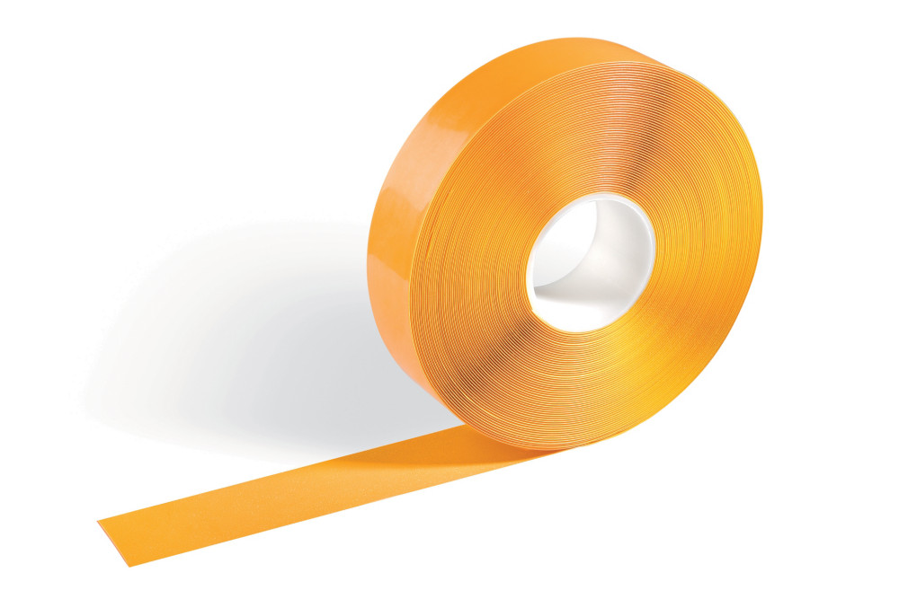 Durable Ruban adhsif permanent de marquage au sol - Antidrapant - 30 m x 50 mm - Jaune