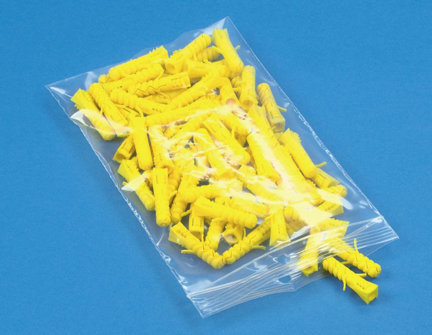 Sachet plastique à fermeture Zip - 30 x 40 cm - Epaisseur 50 microns - Transparent - Carton de 1000