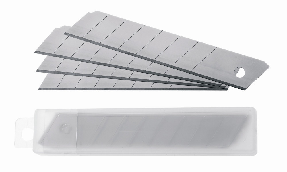RAJA Lames de rechange pour cutter rtractable - Acier inoxydable - 18 mm - Lot de 10