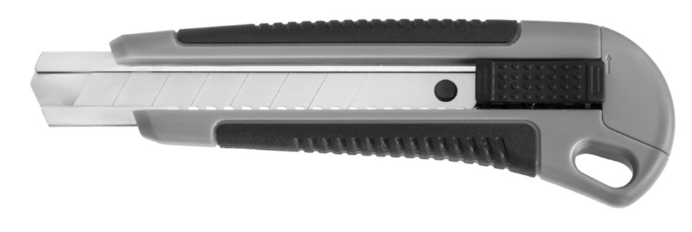 RAJA Cutter avec corps plastique lame rtractable gris lame 18 mm