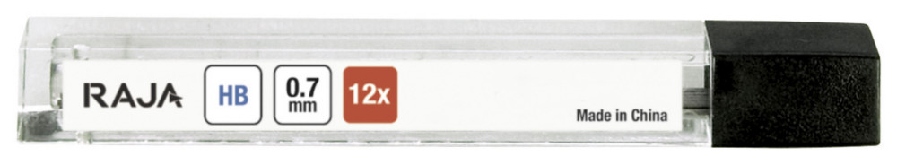 RAJA Mines HB de 0,7 mm pour porte-mines - Etui de 12