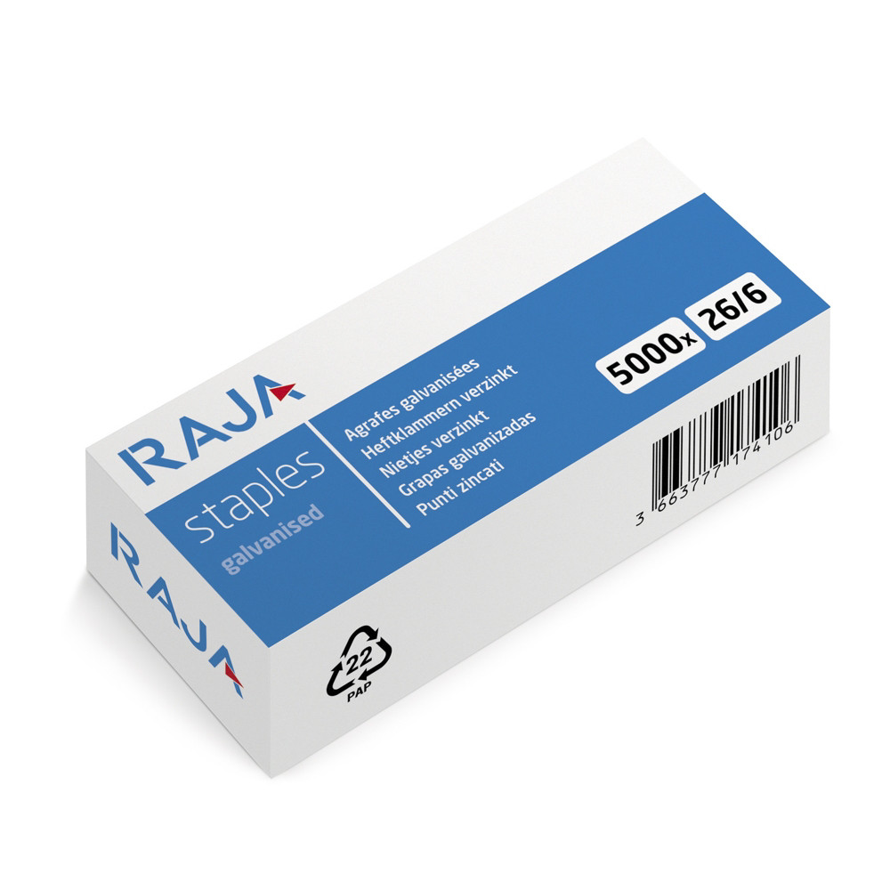 RAJA Agrafes 26/6 - Bote de 5000
