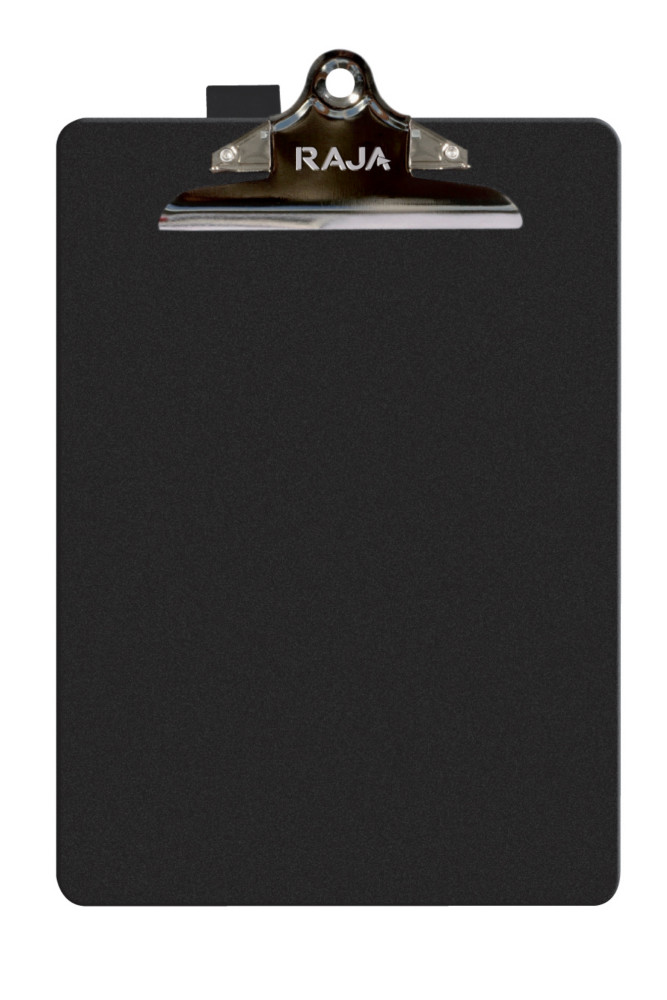 RAJA Porte-bloc grande capacit en polypropylne pour bloc jusqu'au format 21 x 32 cm - Noir