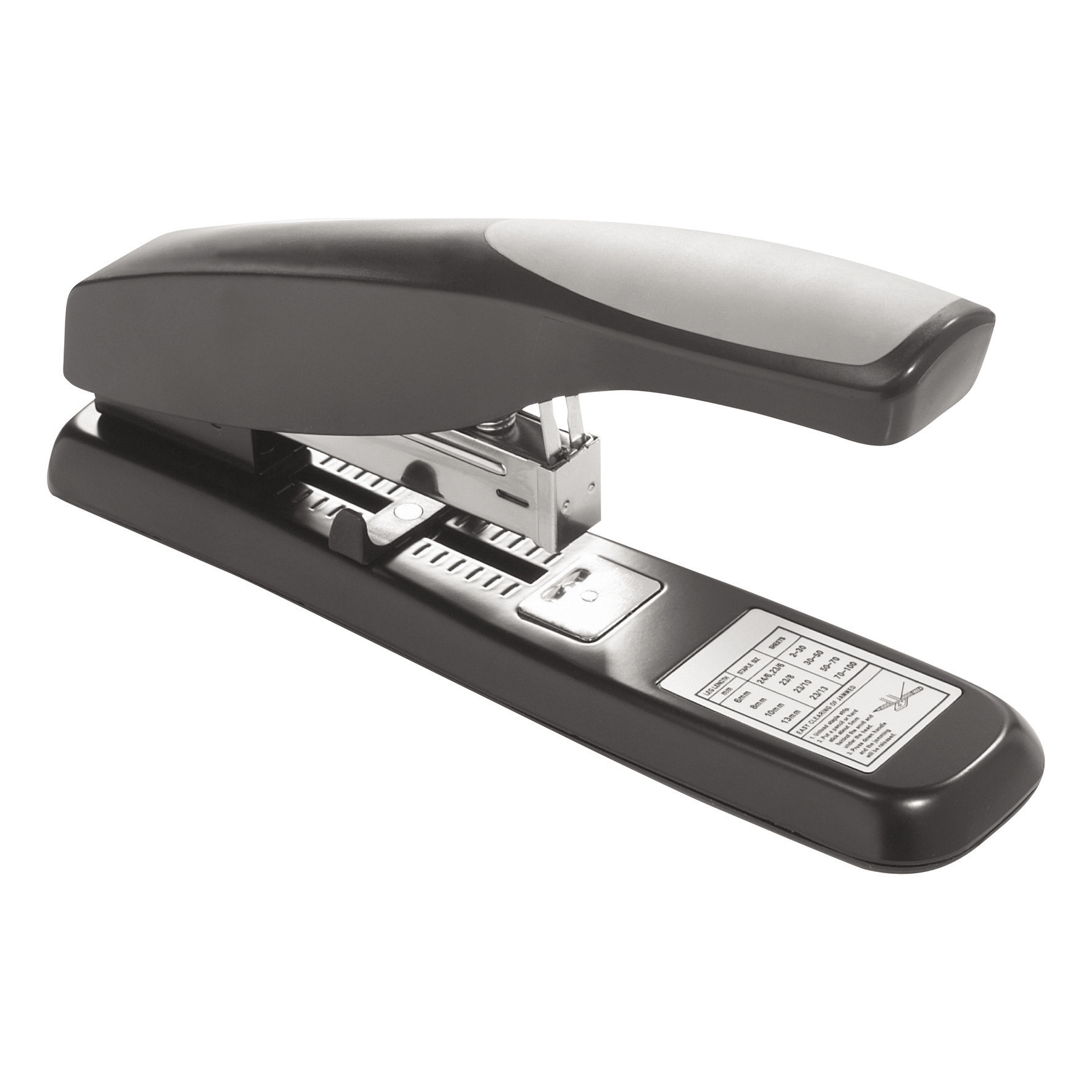 MONDOFFICE+Agrafeuse+de+bureau+-+Agrafes+23/6,+23/8,+23/10,+23/13+-+Capacite+100+feuilles++-+Noir
