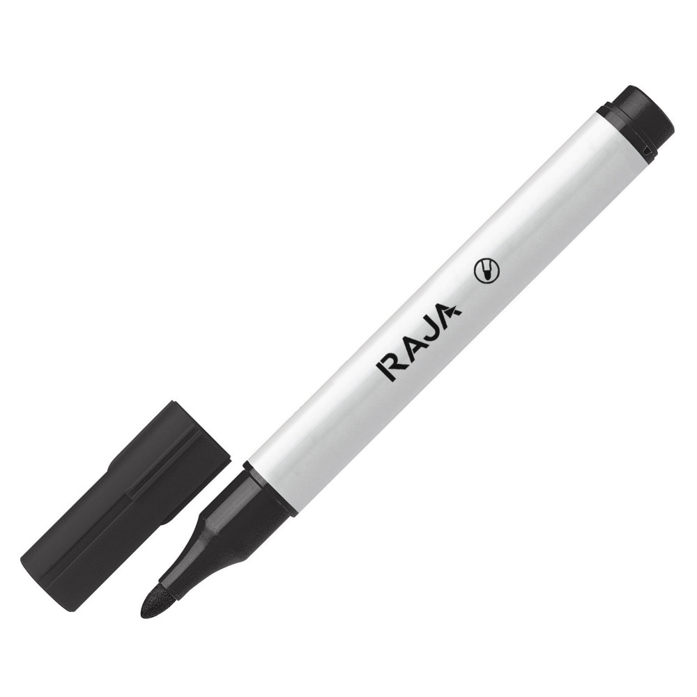 RAJA Marqueur effaable tableau blanc pointe ogive 1,5 - 3 mm noir