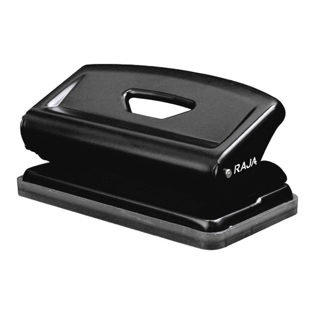 RAJA Perforateur de bureau 2 trous capacit 10 feuilles - Noir