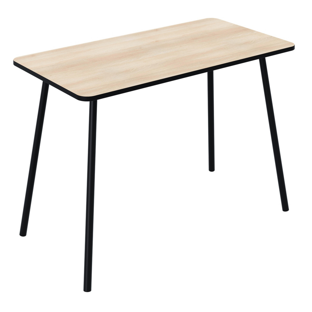 Paperflow Bureau Home Office Soren - Plateau 114 x 60 cm chne - Pieds mtal noirs