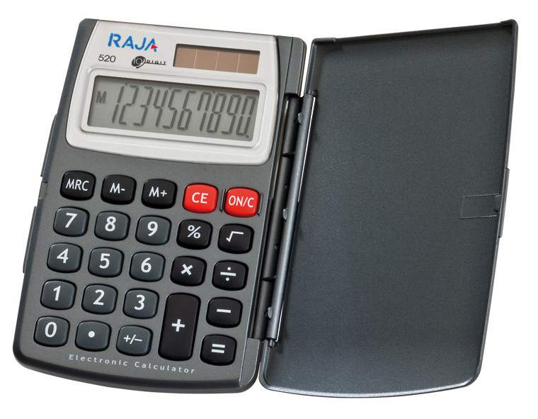 RAJA Calculatrice de poche 520 - 10 chiffres