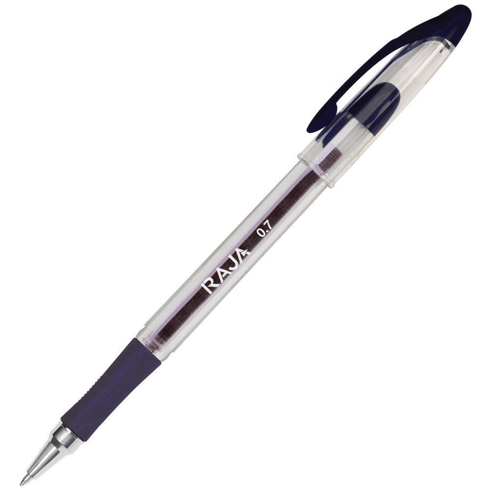 RAJA Gel Grip Stic - Stylo rtractable  encre gel pointe moyenne 0,7 mm - Noir