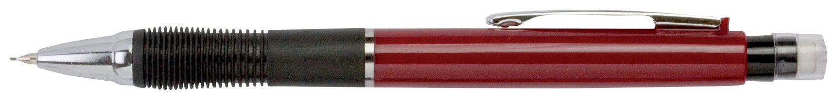 MONDOFFICE Porte-mines corps bordeaux avec grip de préhension - mine HB de 0,7 mm