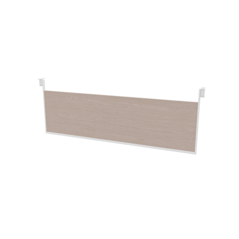 Voile de fond pour bureau Arold  L. 160  cm - Orme gris support blanc