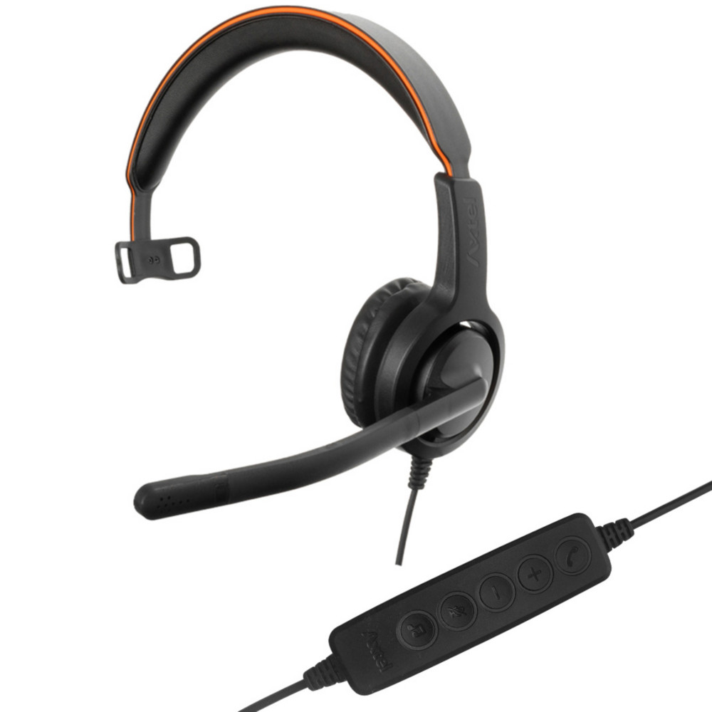 Axtel Voice UC40 HD Mono NC - Casque filaire USB - Noir
