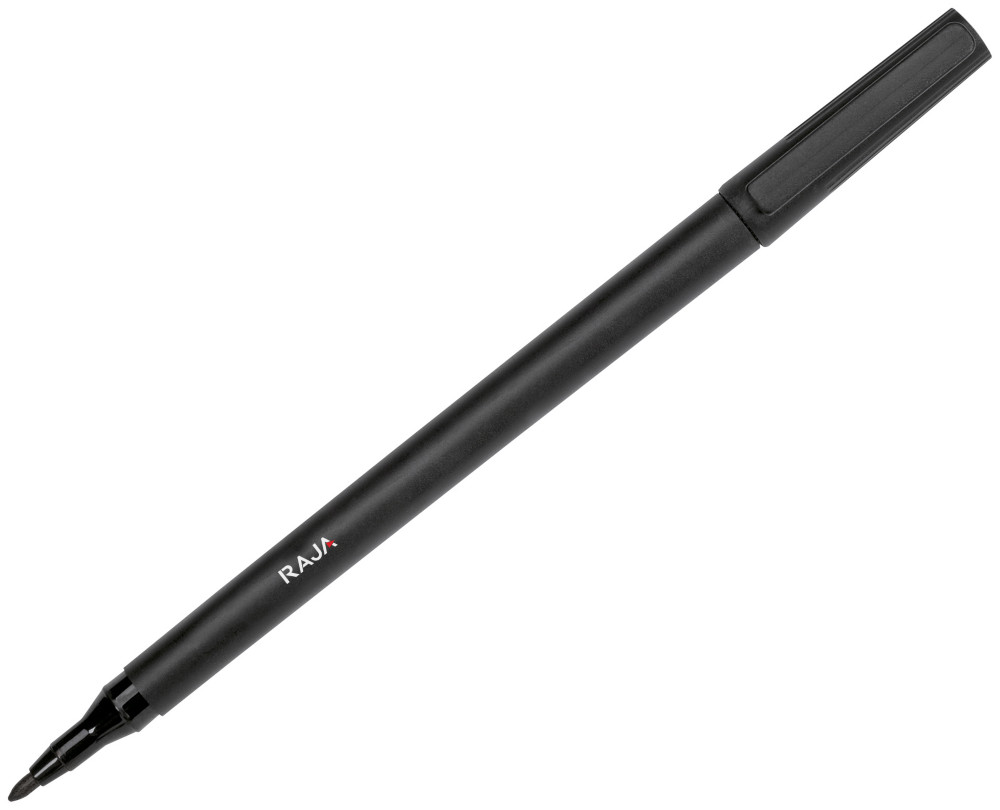 RAJA Marqueur permanent Pointe fine 1 mm - Noir