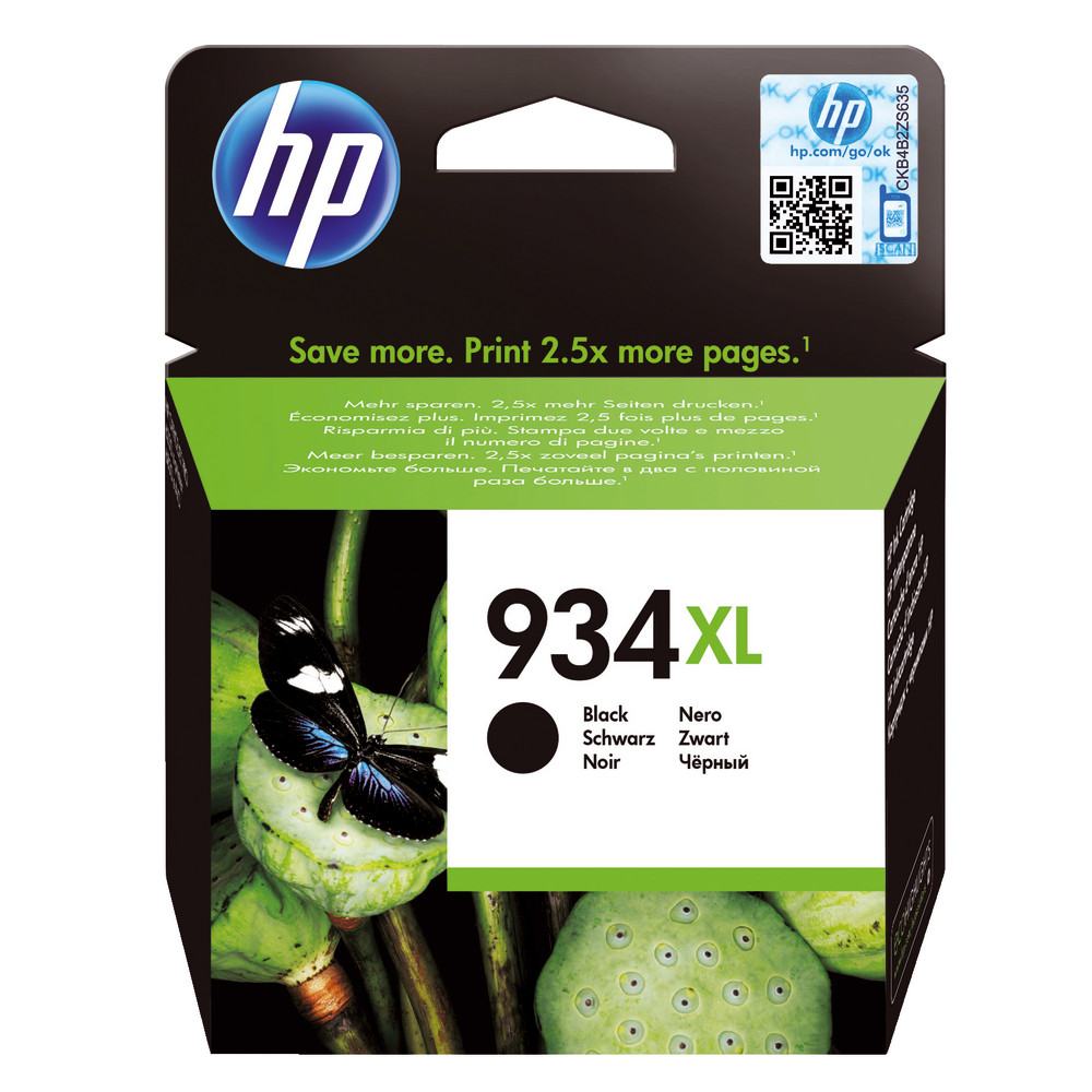HP 934XL a rendement eleve original cartouche d'encre pour Officejet 6812 6815 6820 Officejet Pro 6230 6230 ePrinter 6830 6835 - vue 2