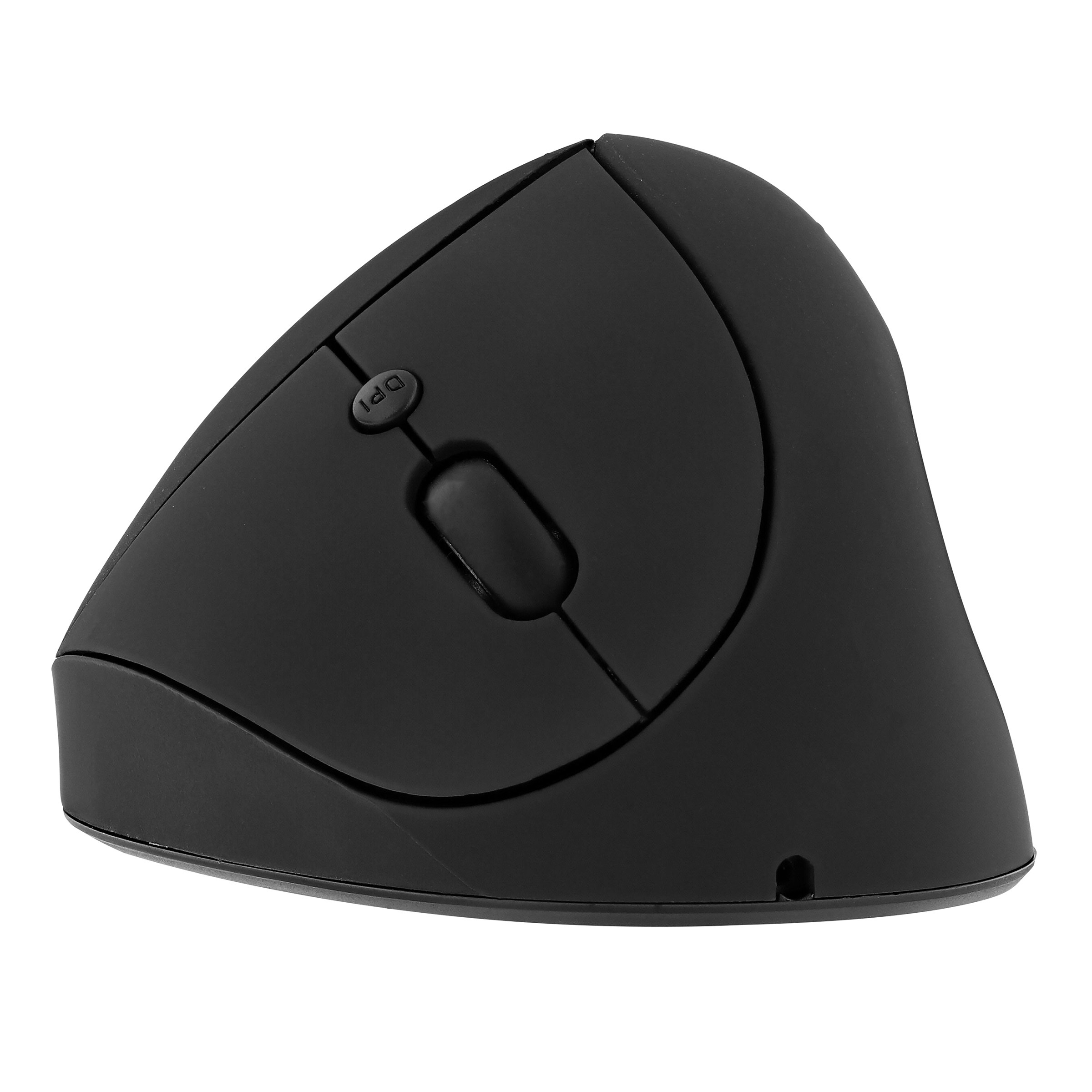 TNB Mini souris ergonomique verticale sans fil 2,4 GHz - Rechargeable - Noir