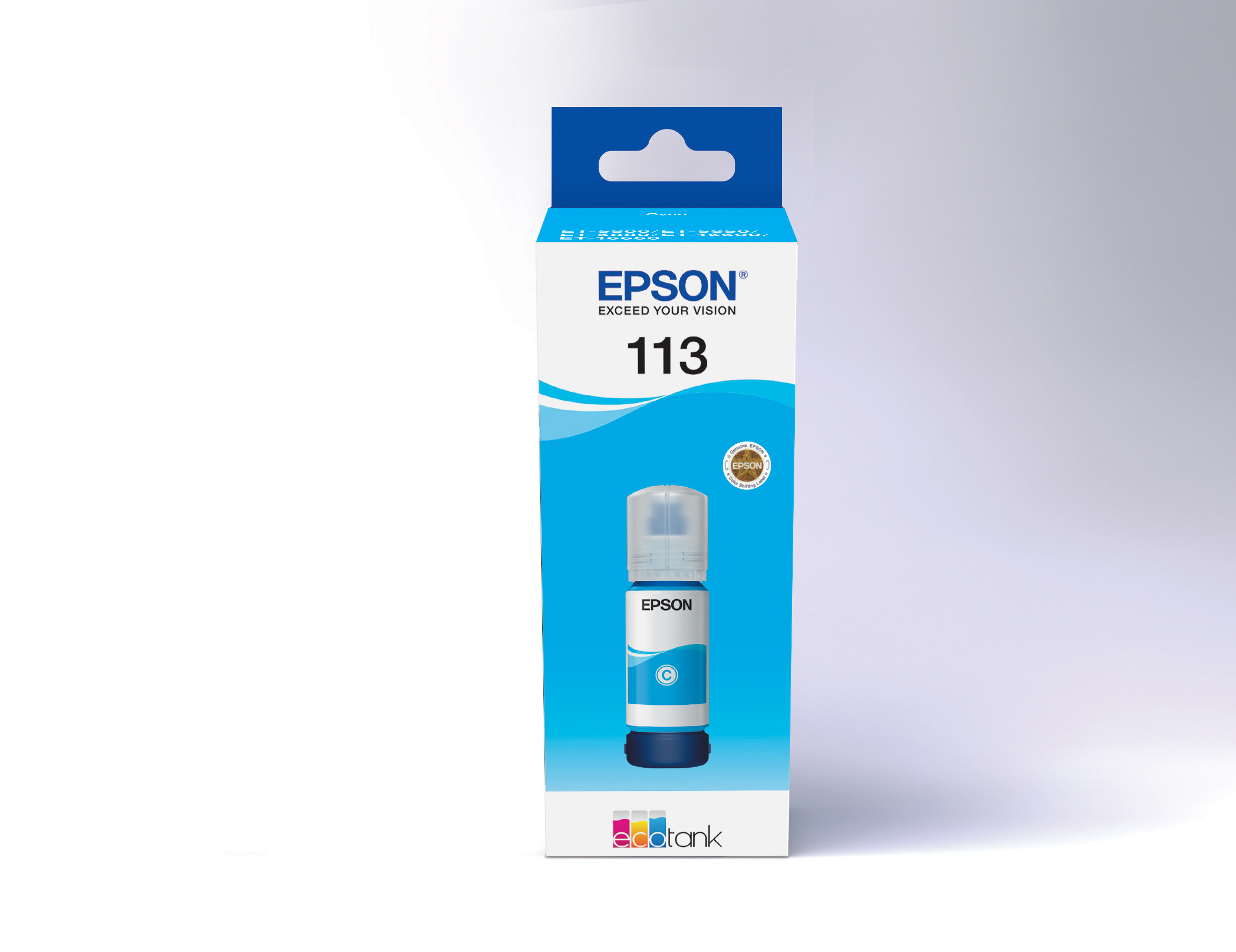 Epson 113 Bouteille d'encre originale EcoTank C13T06B240 70 ml - Cyan