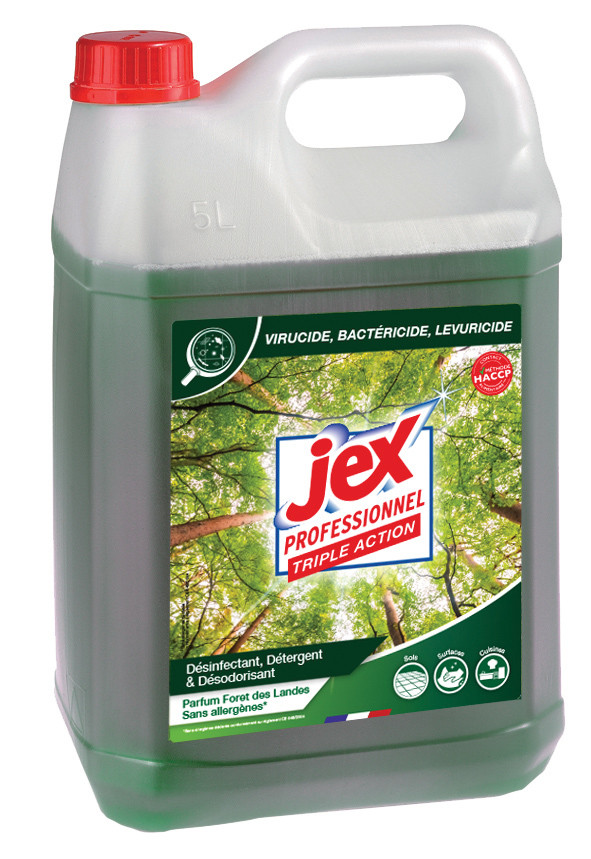 Jex Professionnel Triple action Nettoyant multi-usages dsinfectant - Fort des Landes - Bidon 5L
