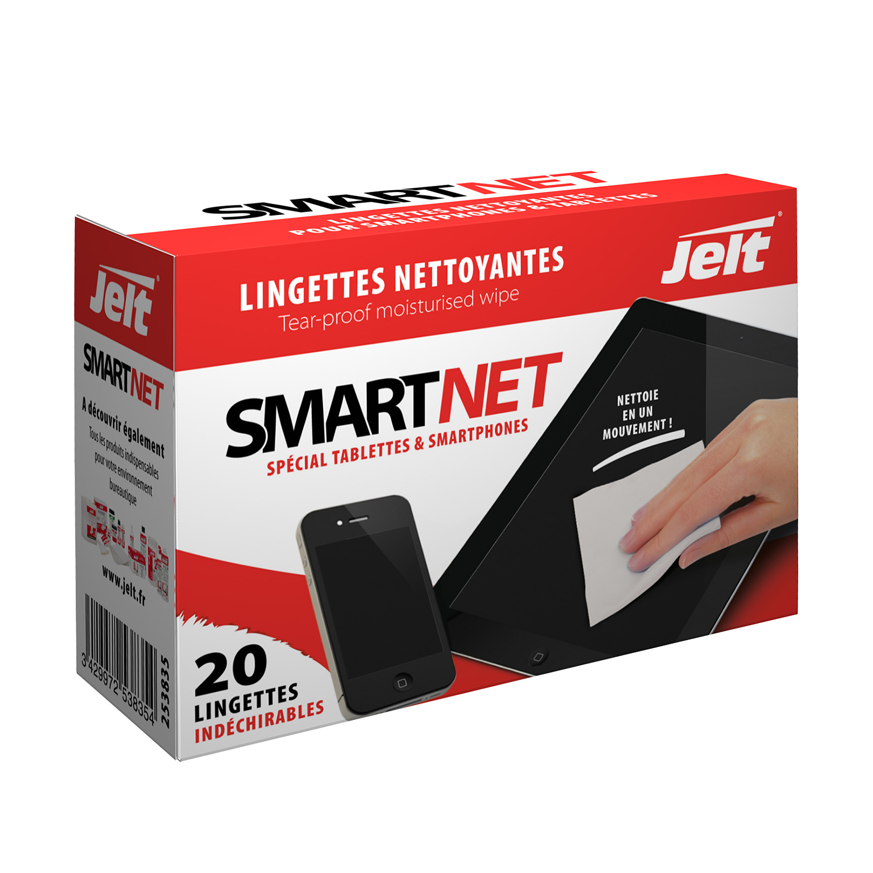 Jelt Lingettes SMARTNET - Boîte de 20
