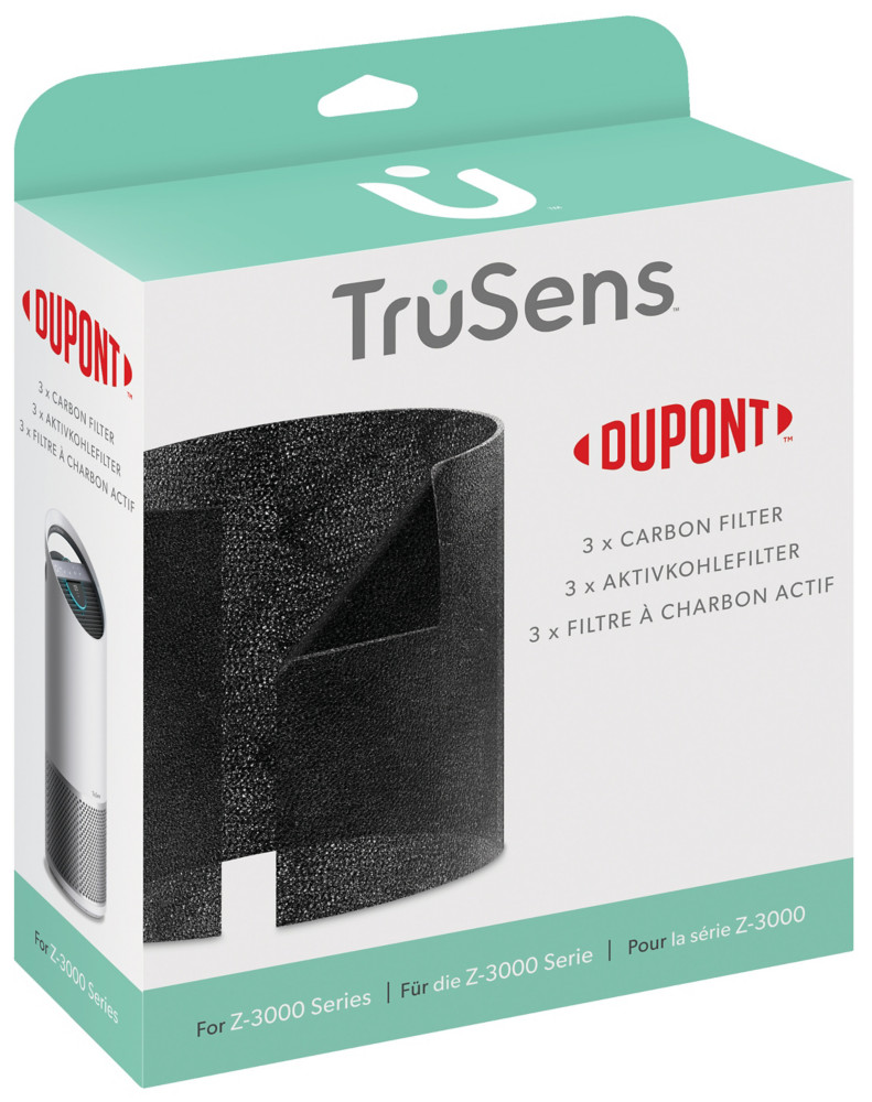 TruSens Filtre  charbon actif DuPont pour purificateur d'air Z-3000 TruSens - Paquet de 3