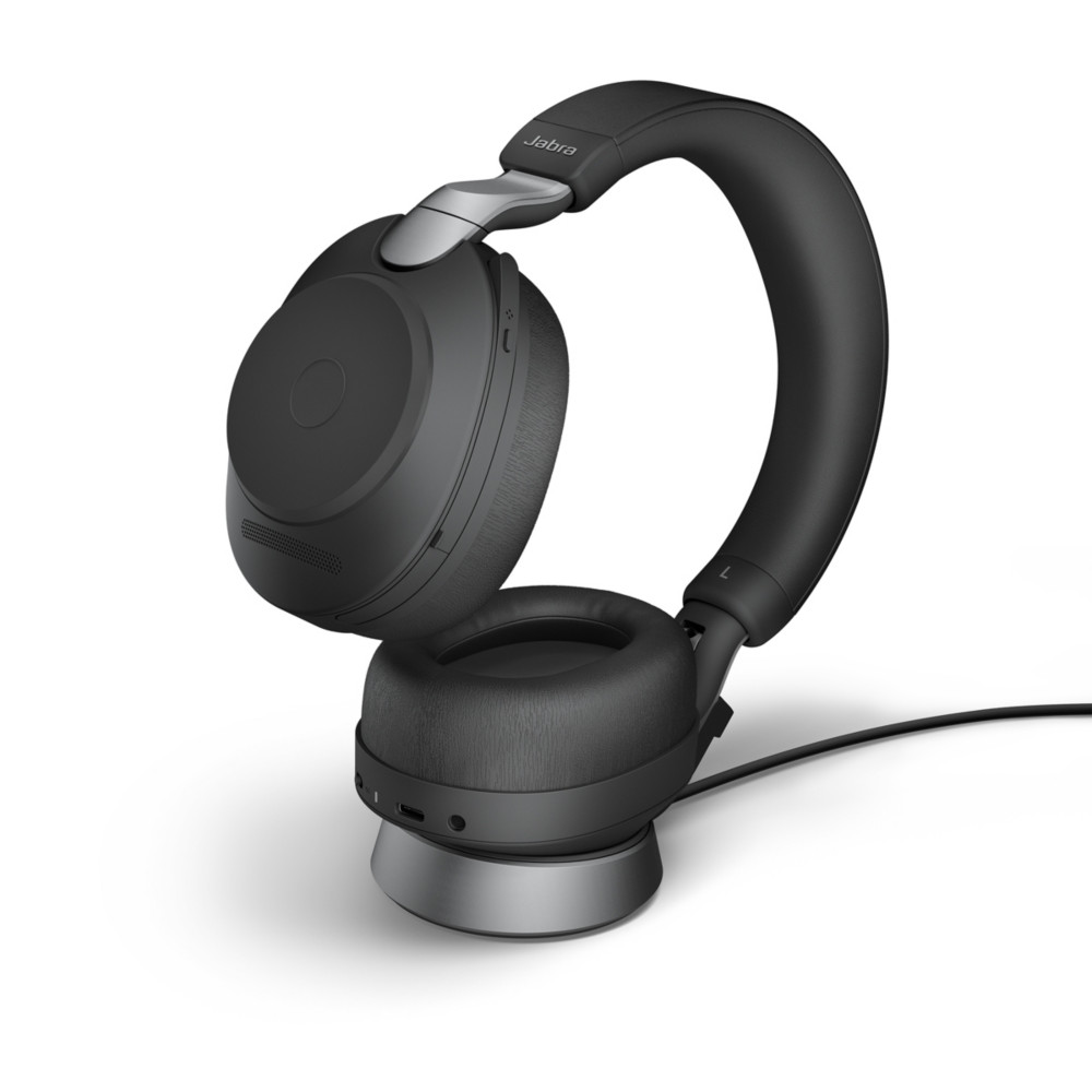 Jabra Evolve2 85 UC Duo Casque sans fil Bluetooth + Dongle USB-A + Station de charge