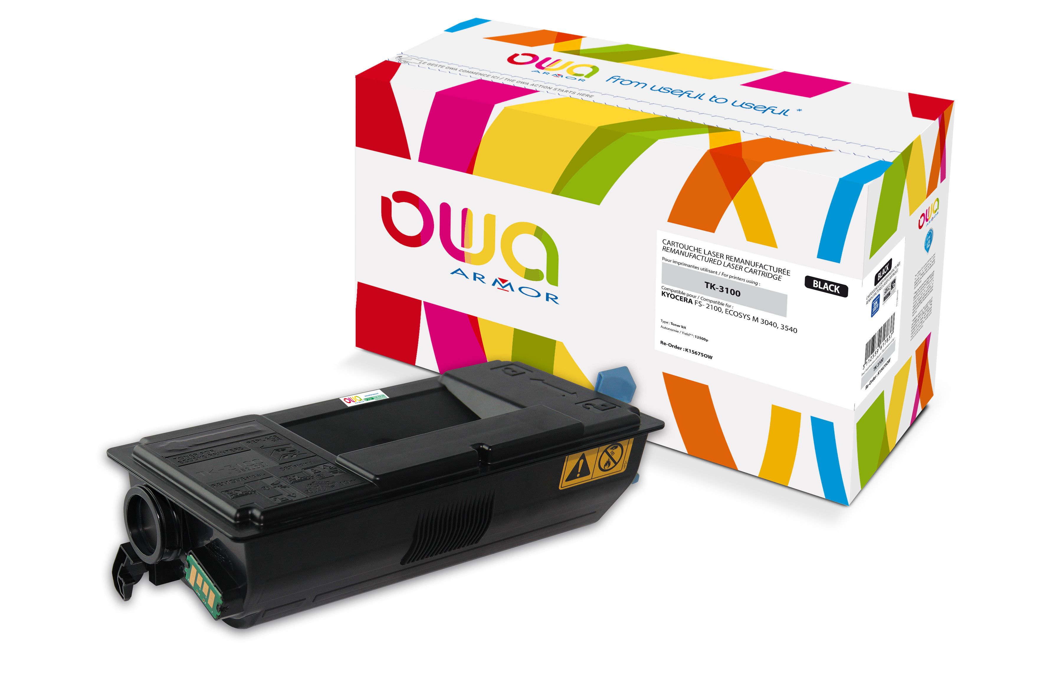 OWA Toner compatible KYOCERA TK-3100 - K15675OW - Noir