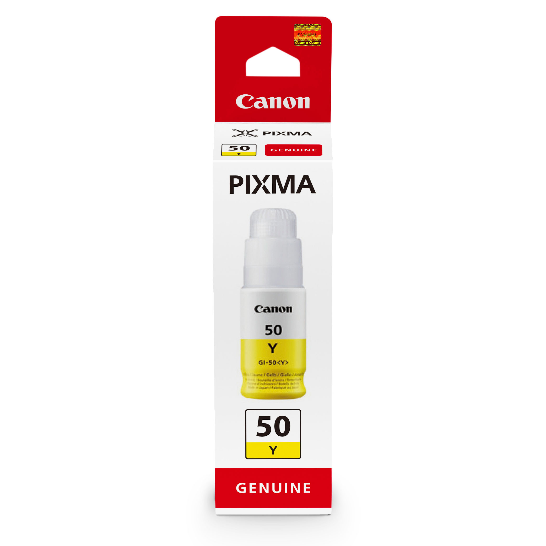 Canon GI-50 Bouteille d'encre authentique grande capacité 3405C001 - Jaune