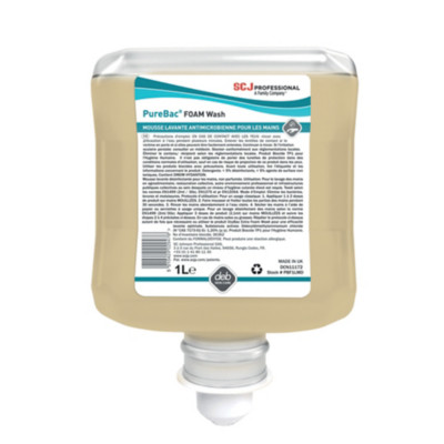 Mousse lavante PureBac Foam Wash, le lot de 6 cartouches de 1 L