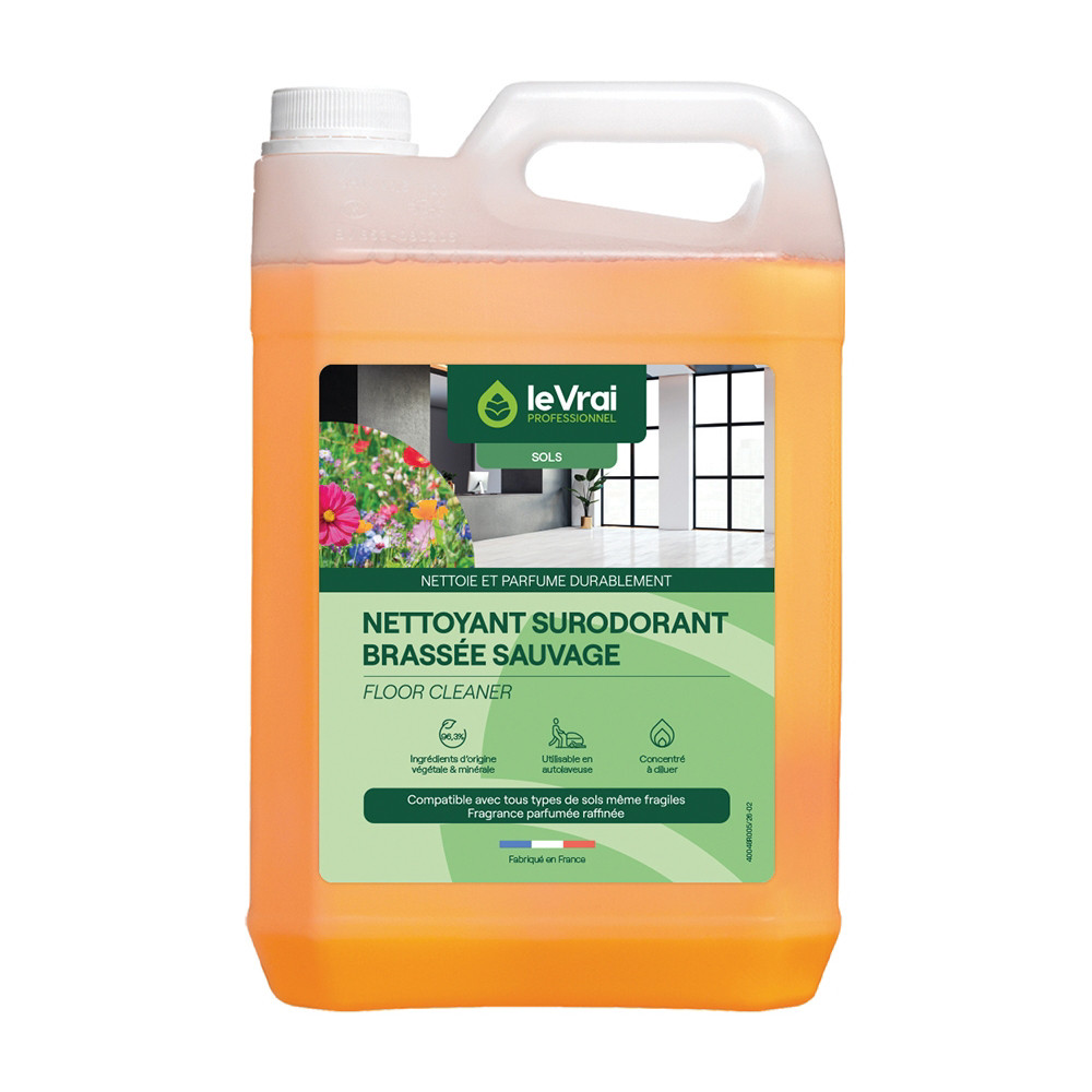 Nettoyant surodorant concentré Le Vrai Brassée Sauvage 5 L