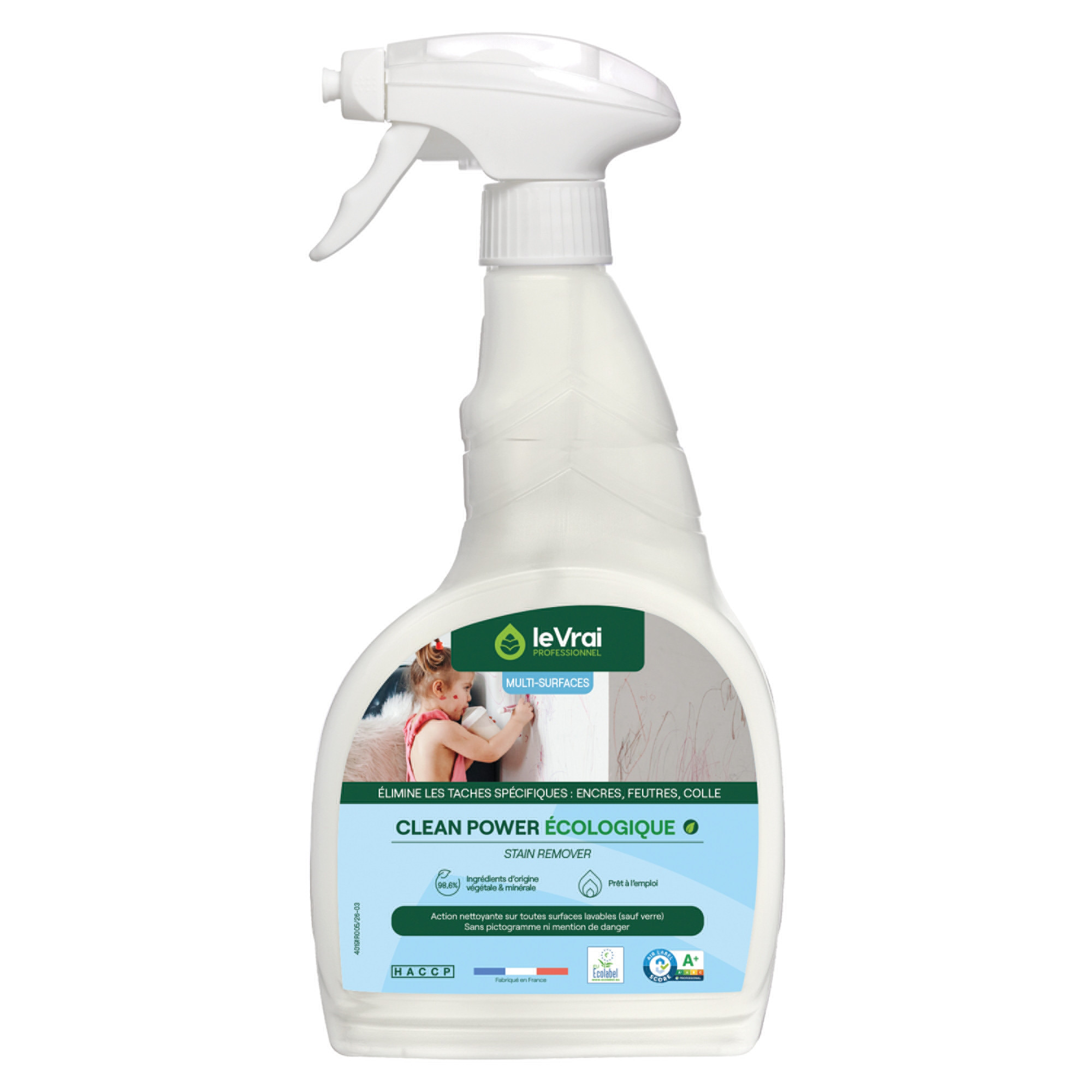 Nettoyant dégraissant ultra puissant Le Vrai Clean Power 750 ml