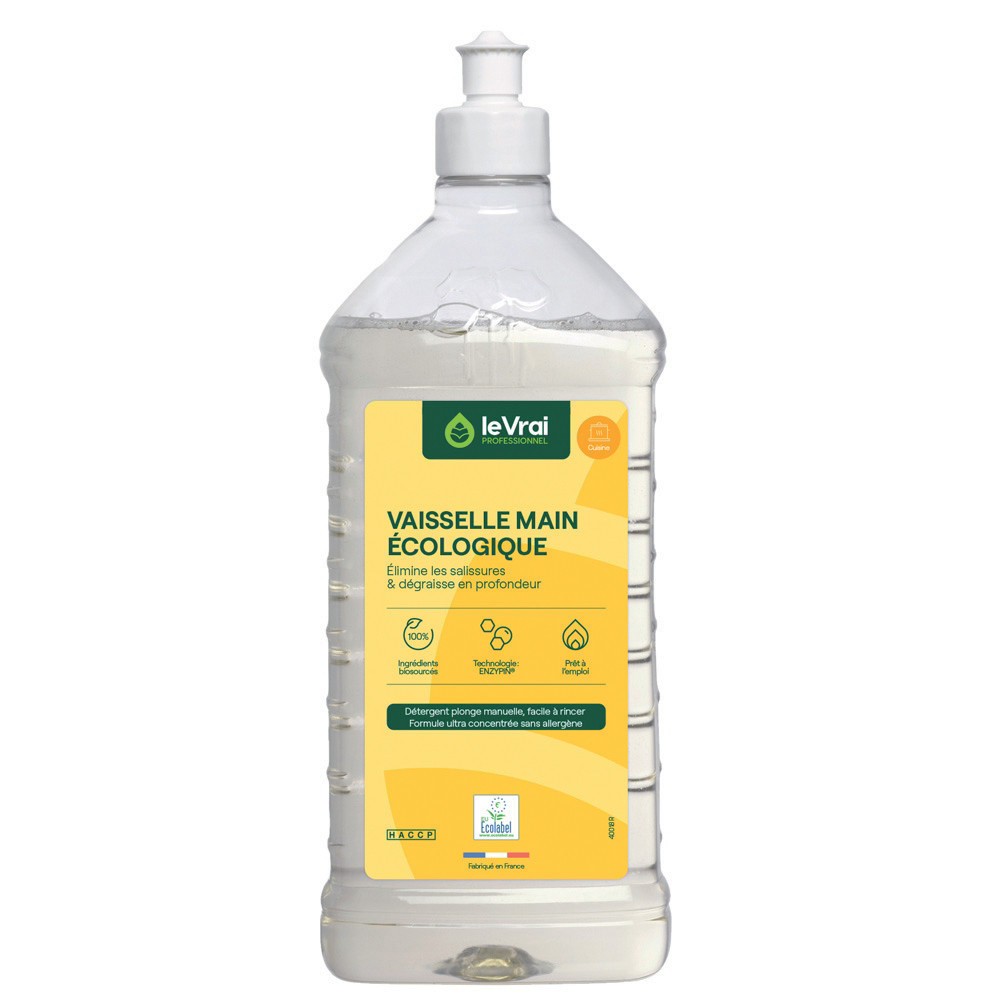 LE VRAI Liquide vaisselle dégraissant HACCP Le Vrai 1 L