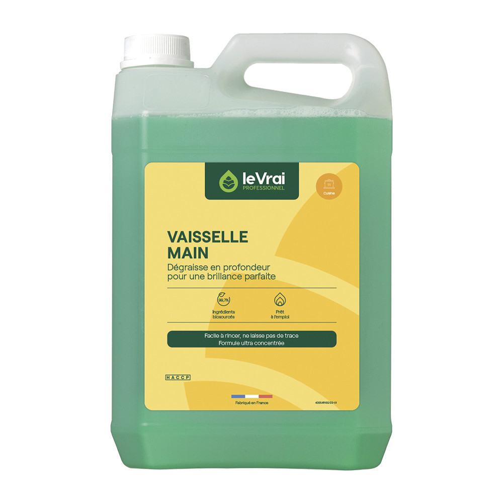 LE VRAI Liquide vaisselle ultra dgraissant HACCP Le Vrai 5 L
