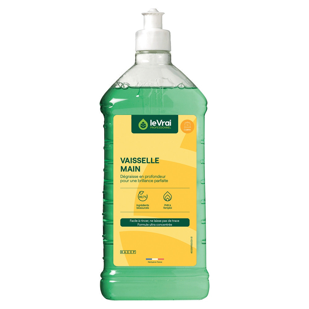 LE VRAI Liquide vaisselle ultra-dgraissant HACCP Le Vrai 1 L