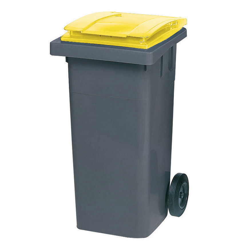 SULO Conteneur 2 roues SULO prise frontale 120 L gris/ jaune