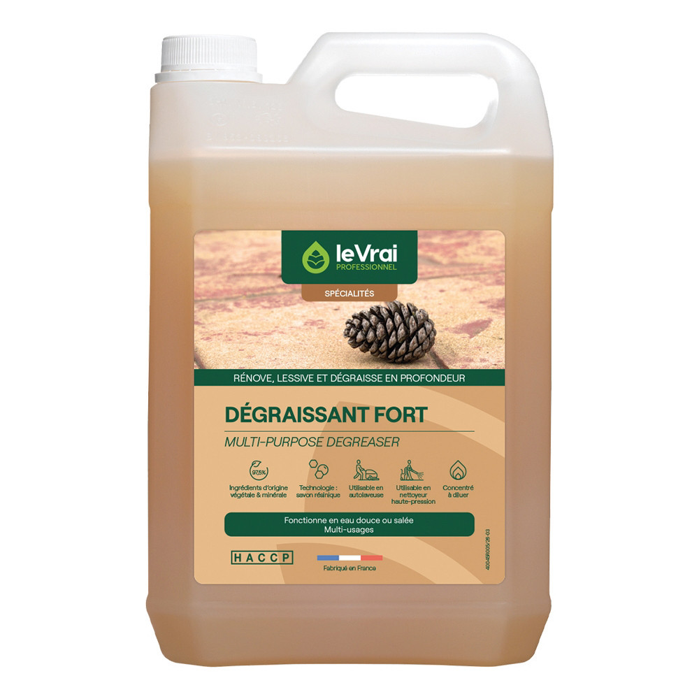 Nettoyant dégraissant fort Le Vrai pin des Landes 5 L