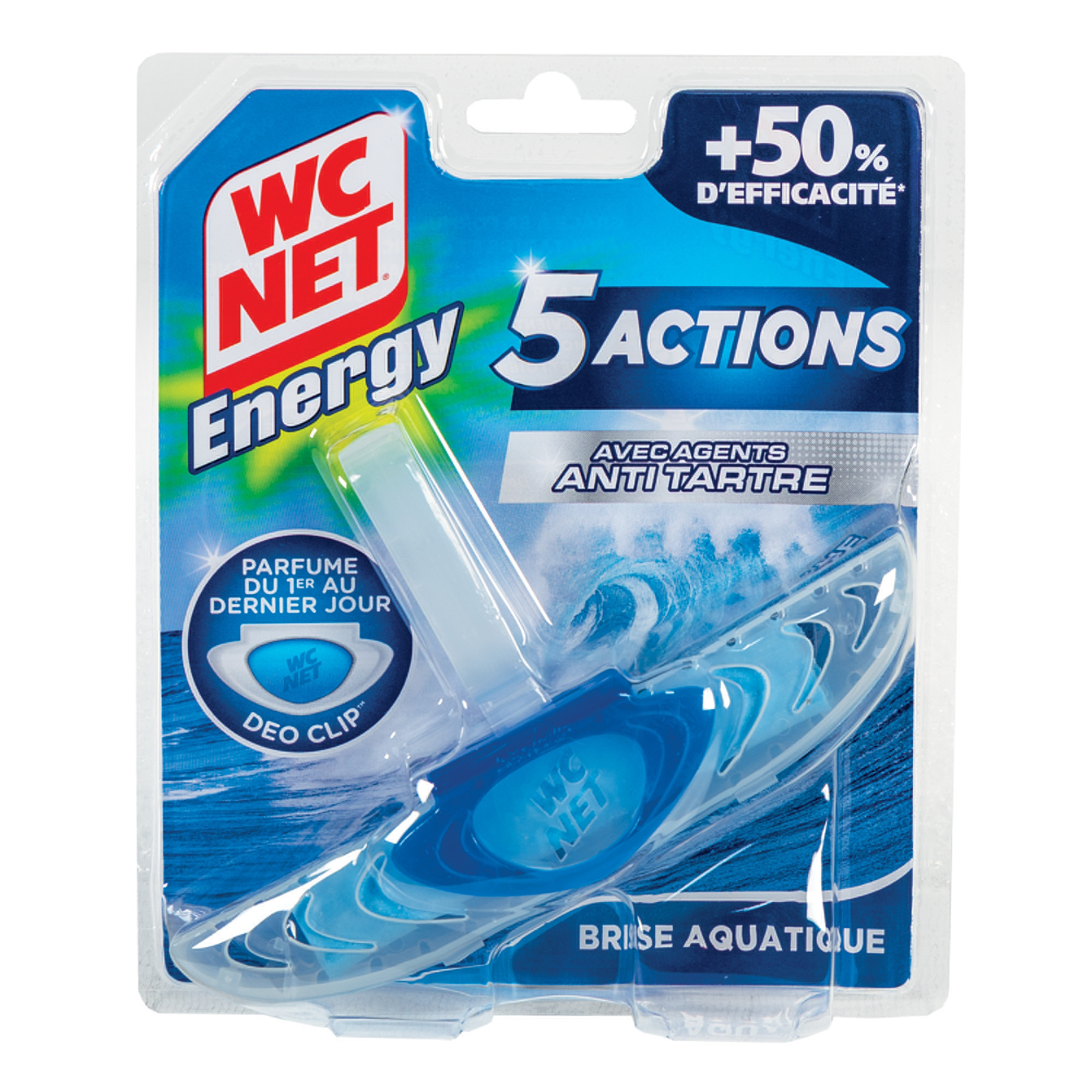 WC NET Bloc WC anti-tartre formule 5 actions WC Net Energy Ocean Fresh