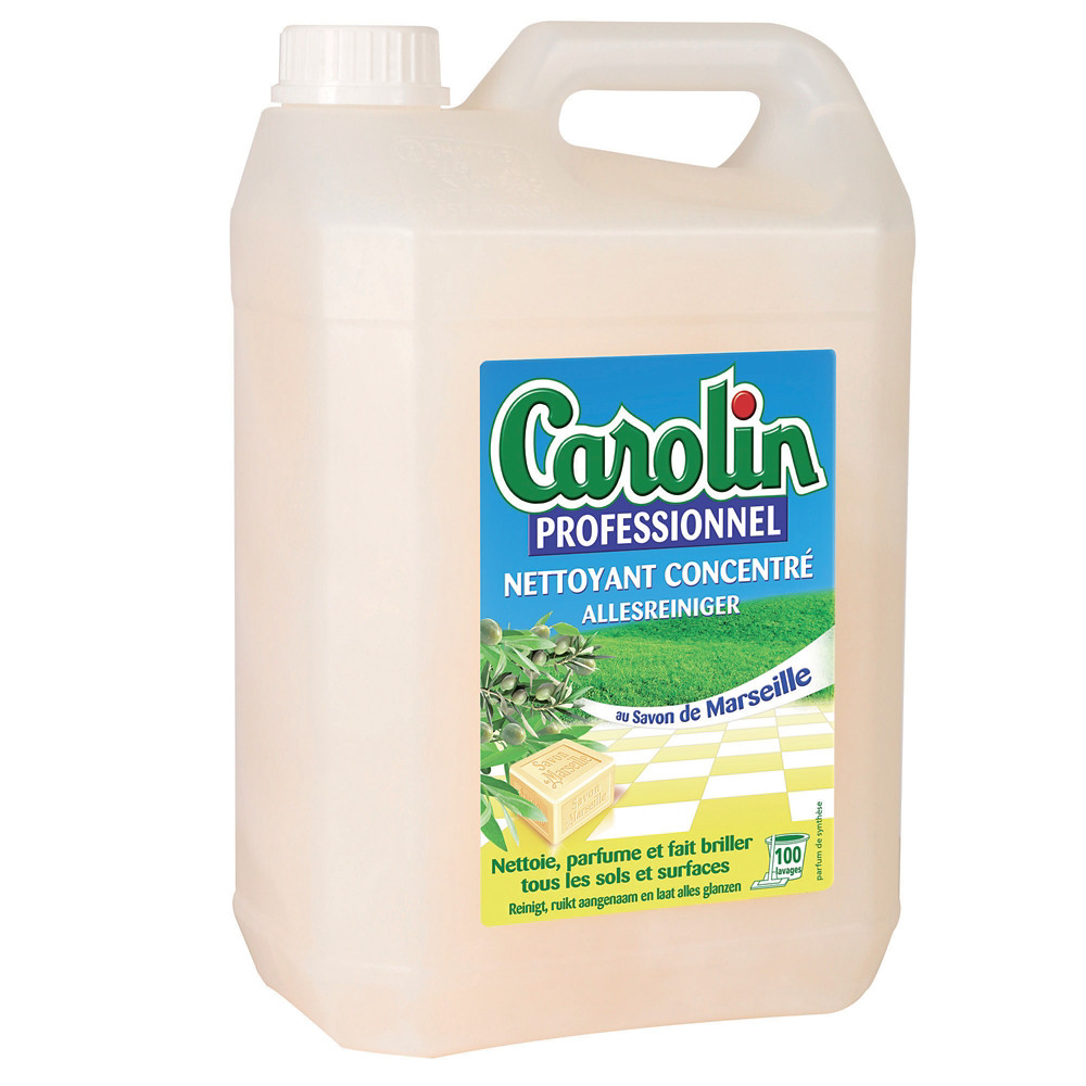 CAROLIN Nettoyant multi-usages Carolin Professionnel au savon de Marseille 5 L