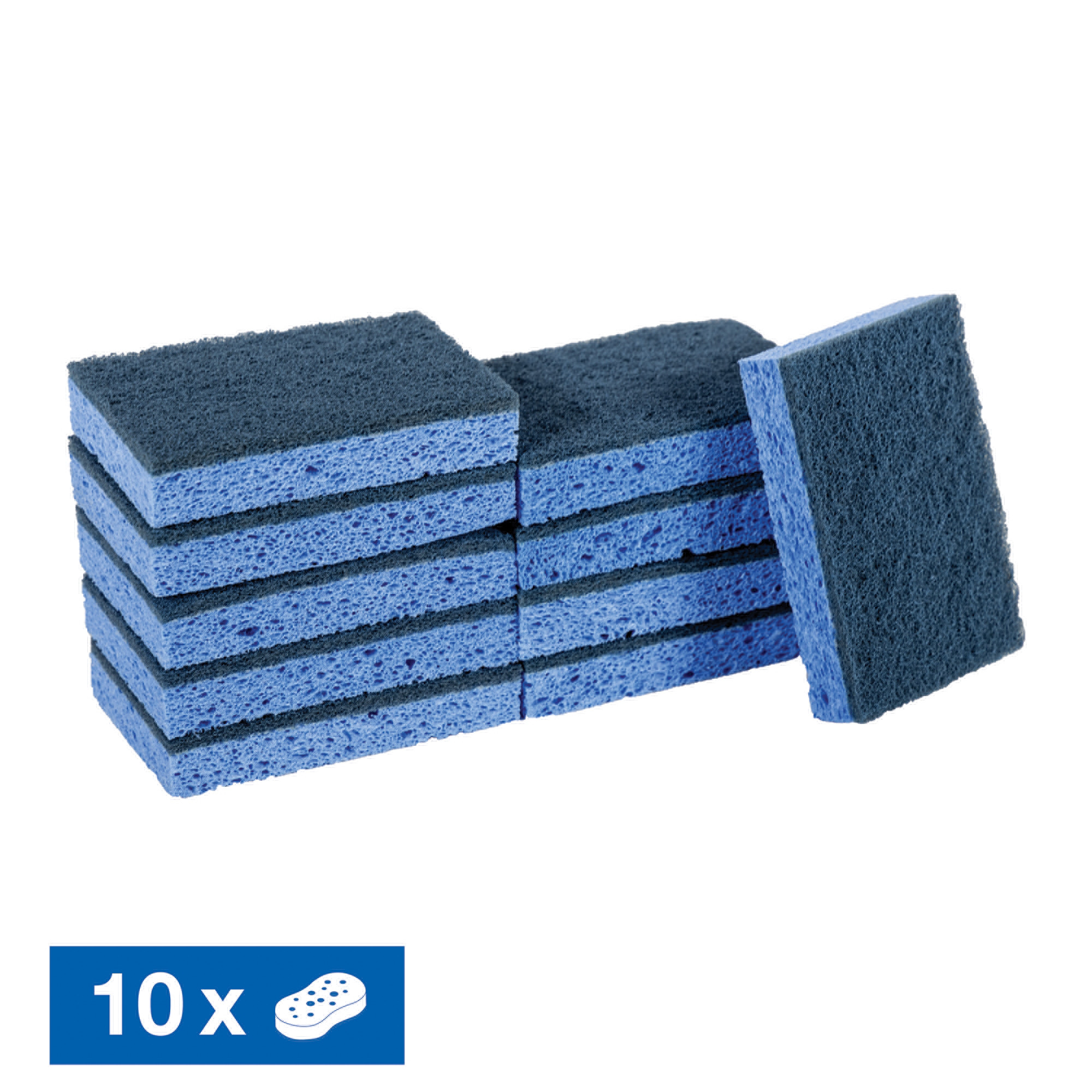 10 tamponges 3M bleus surfaces délicates