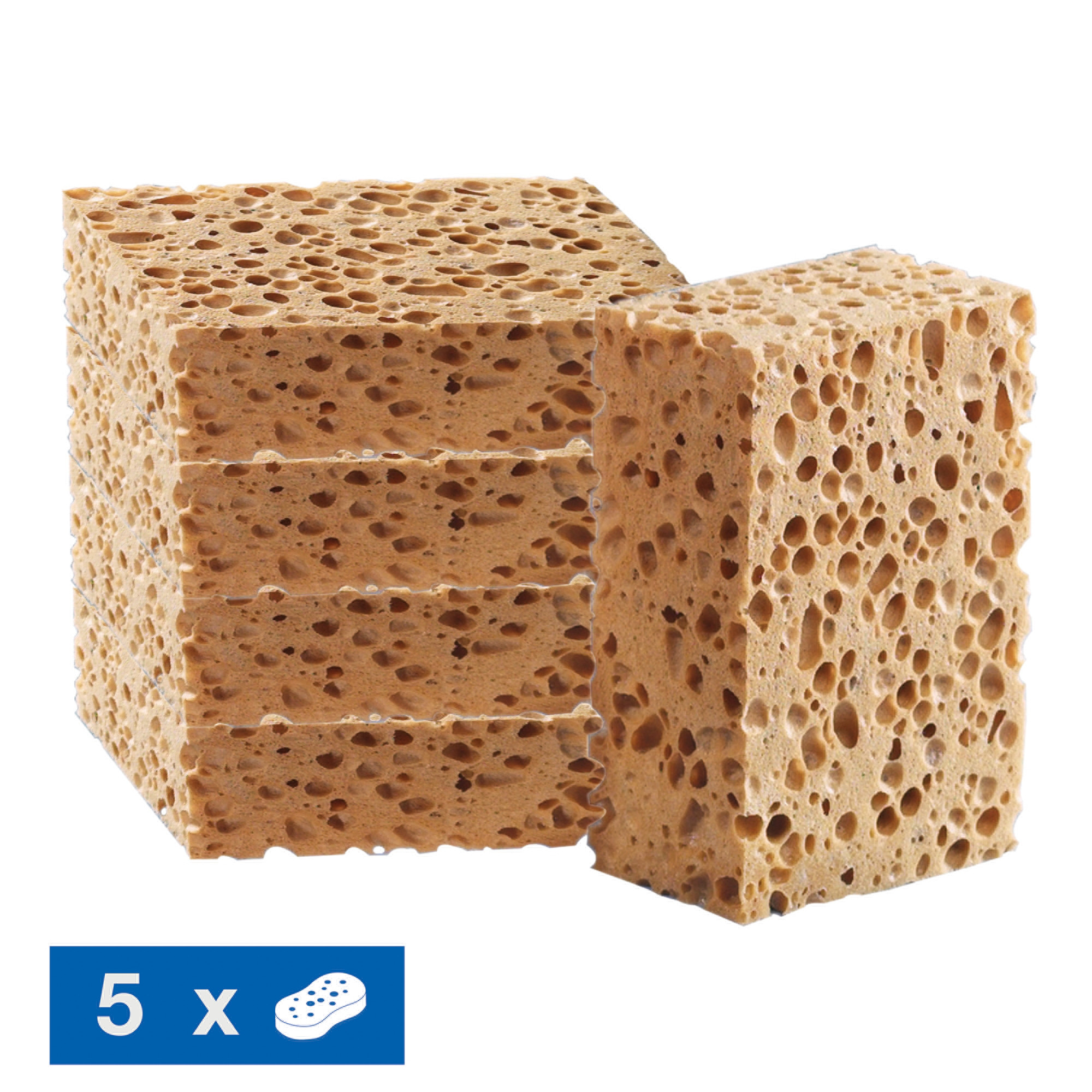 Éponges Spontex Azella gros travaux 14 6 x 9 6 x 6 cm lot de 5 - vue 2