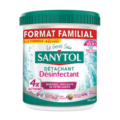 Détachant textile désinfectant en poudre Sanytol 1,35 kg