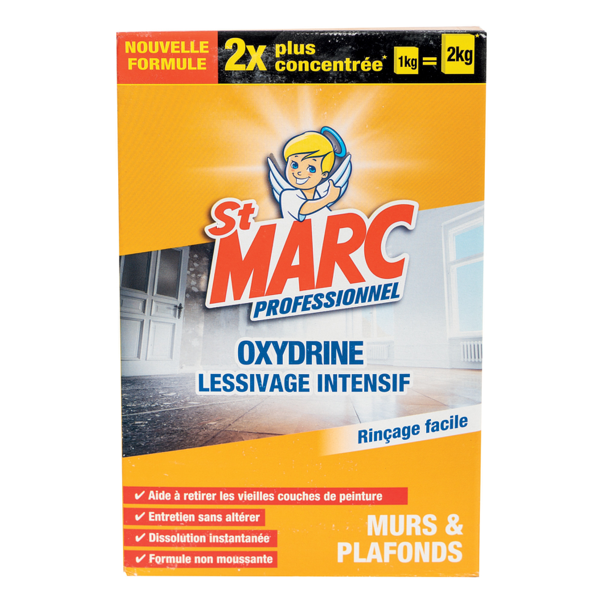 Lessive professionnelle murs et plafonds Oxydrine St Marc 1 kg