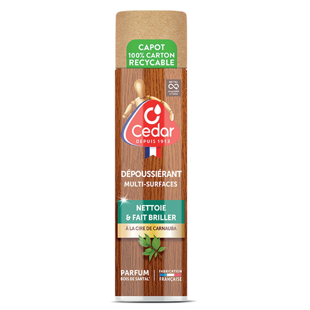 O'cedar aerosol dépoussiérant surfaces parfum bois de santal 300ml - vue 2