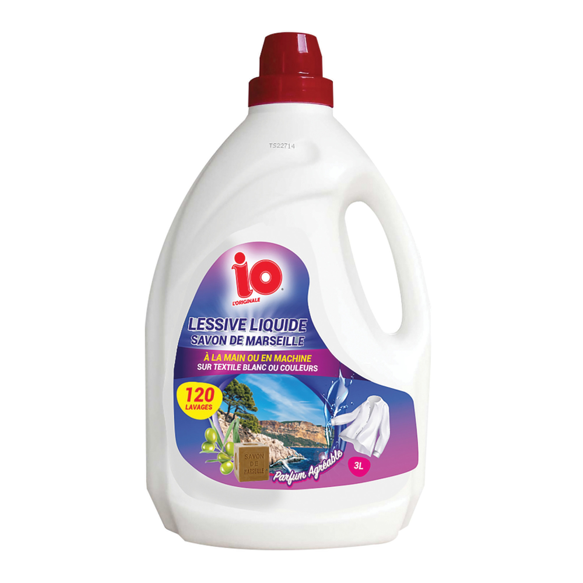 Lessive liquide IO savon de marseille 120 lavages