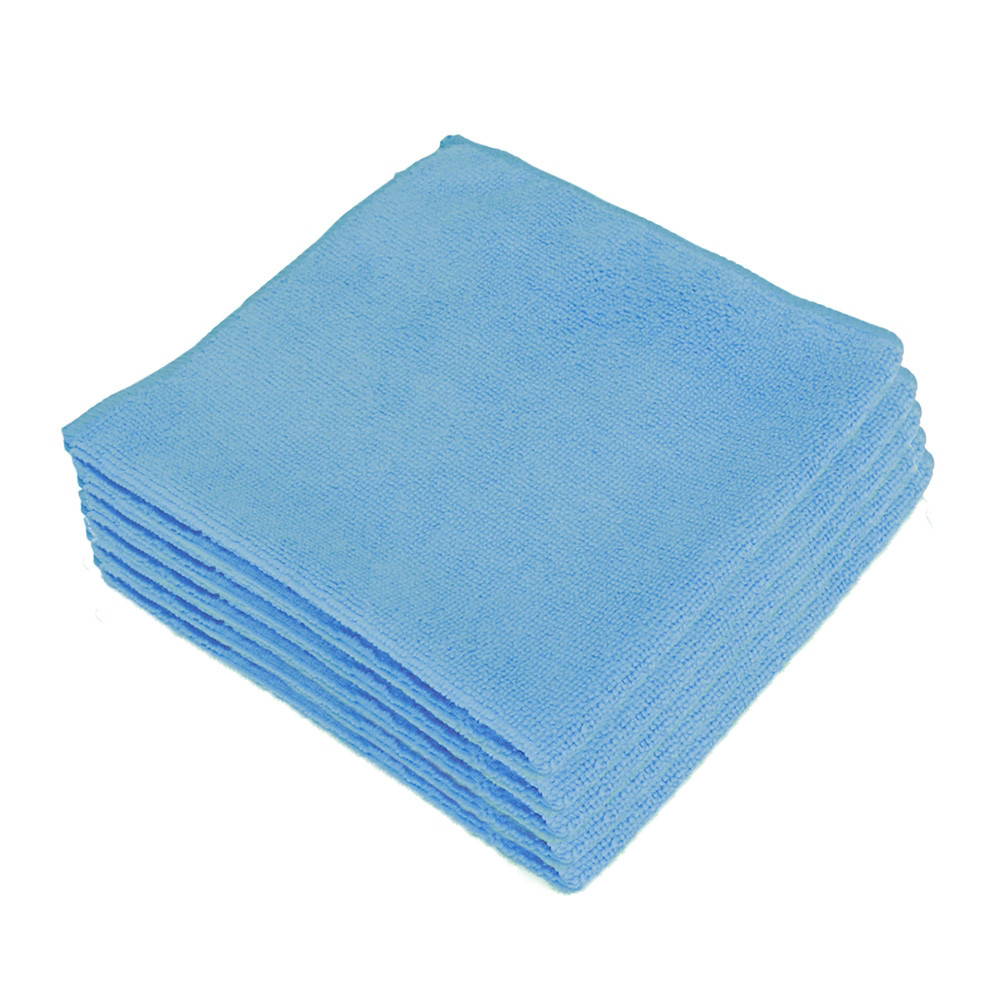 Lavette microfibre bleu 40 x 40 cm, lot de 5